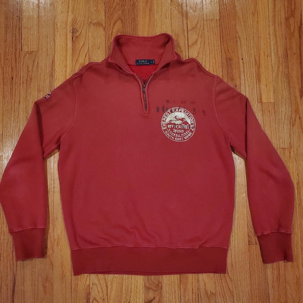 Mens Polo Ralph Lauren zip neck sweater